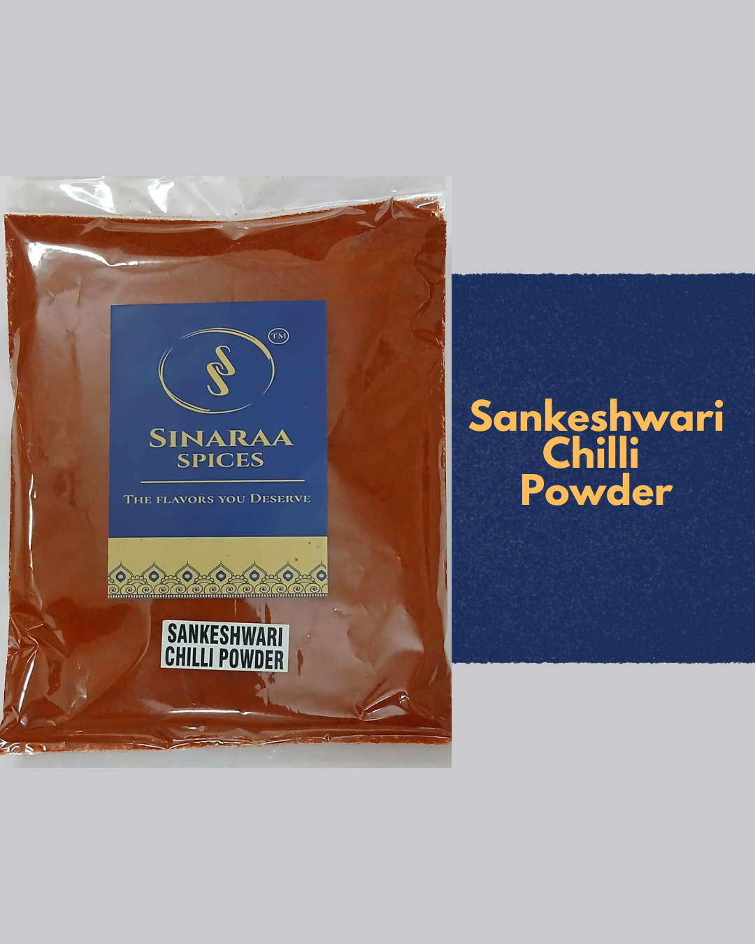 Premium Sankeshwari Chilli Powder | Super Spicy & Rich Colour | 2-in-1 | 500g