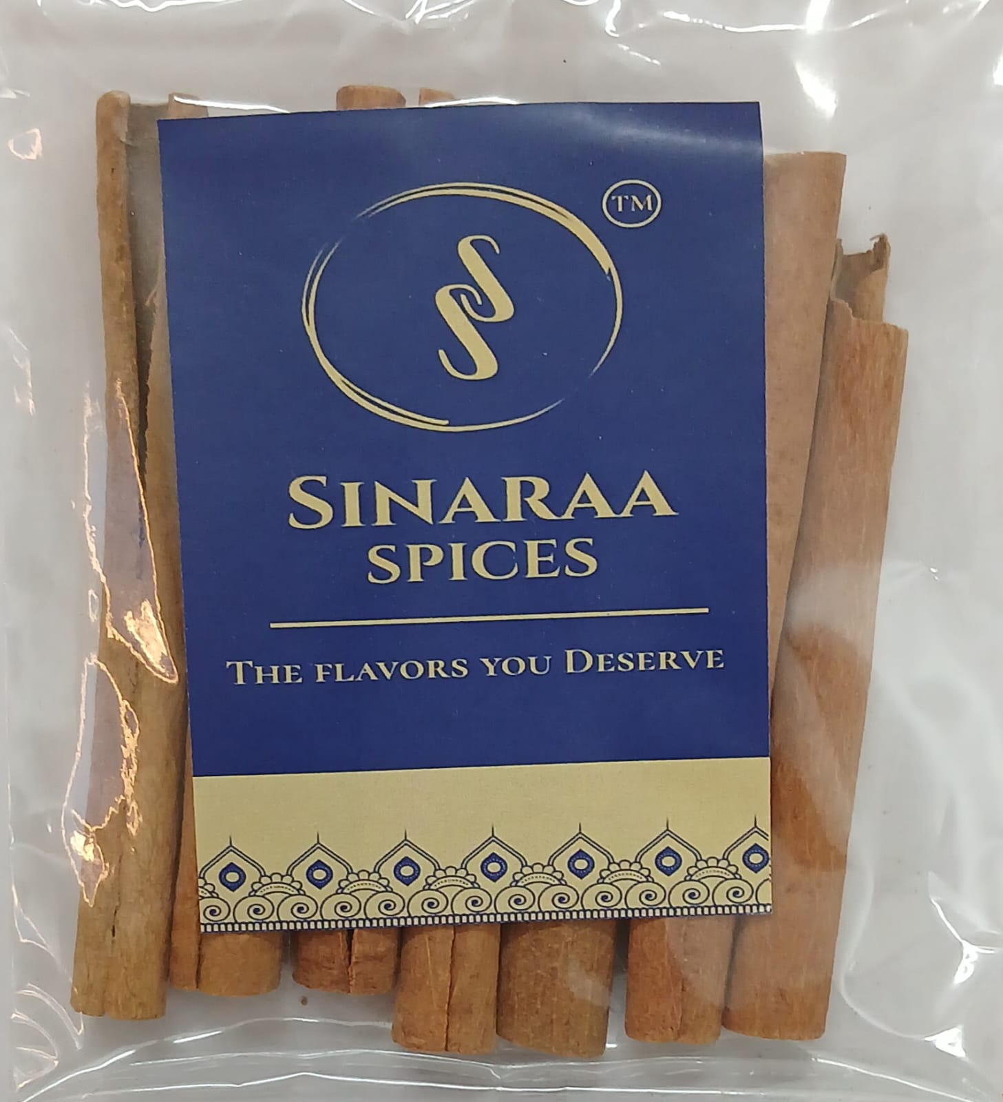Premium Whole Cinnamon Sticks (Dalchini) | Rolled & Fragrant | 7 Pieces (Approx. 45–50g)