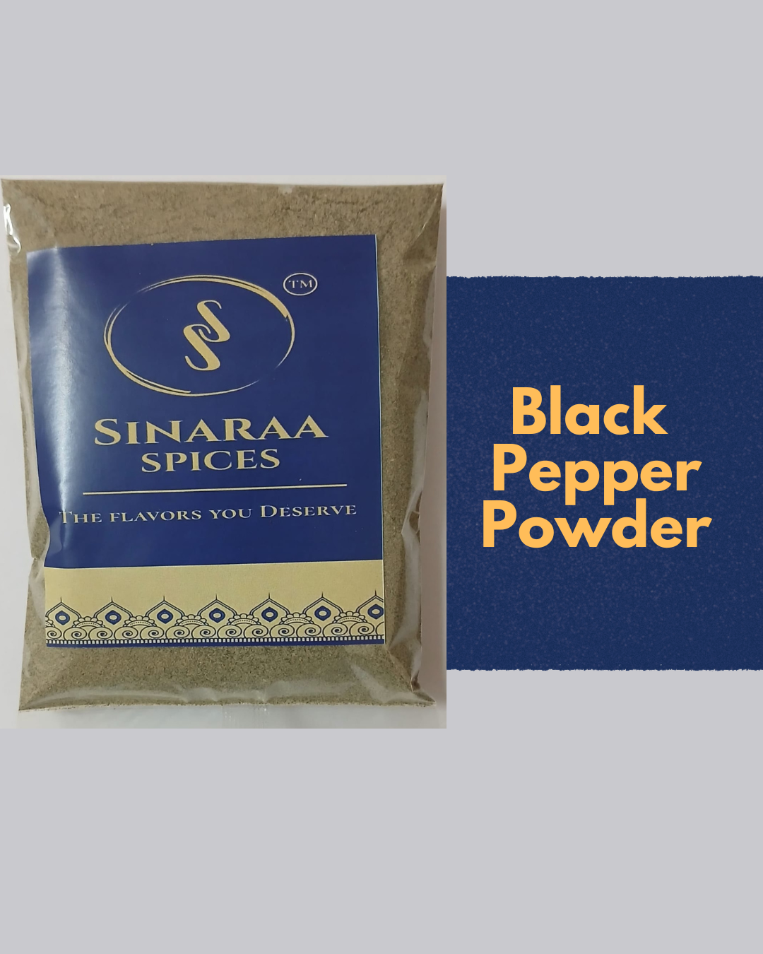 Premium Black Pepper Powder | Strong Aroma & Bold Flavour | 50g