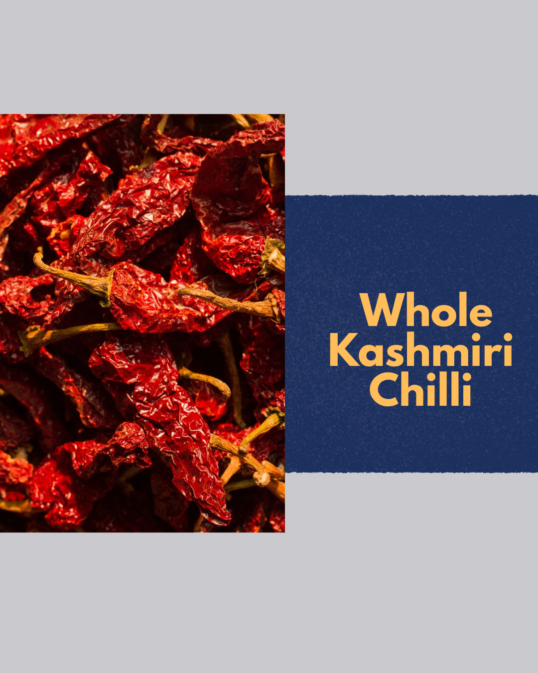 Premium Whole Kashmiri Red Chilli | Mild Spice & Rich Colour | 125g